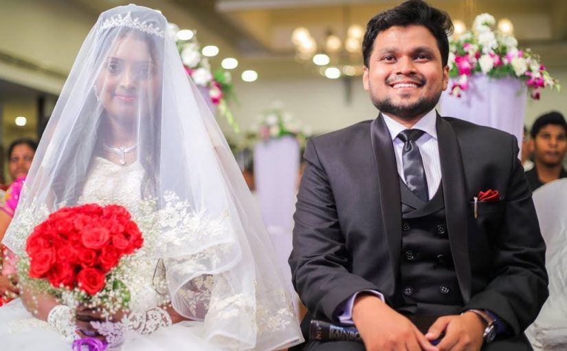 একটি খ্রিস্টান বিয়ের দম্পতি