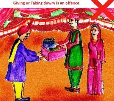 যৌতুক দেওয়া বা নেওয়া একটি অপরাধ